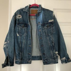 Oversized denim jacket